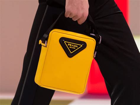 prada jersey yellow mens bag|Prada purses for men.